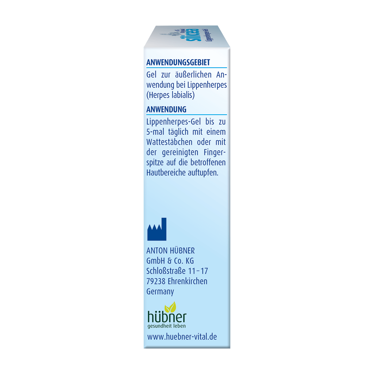 Hübner Original silicea® Cold Sore Gel Hübner Original silicea® Cold Sore Gel