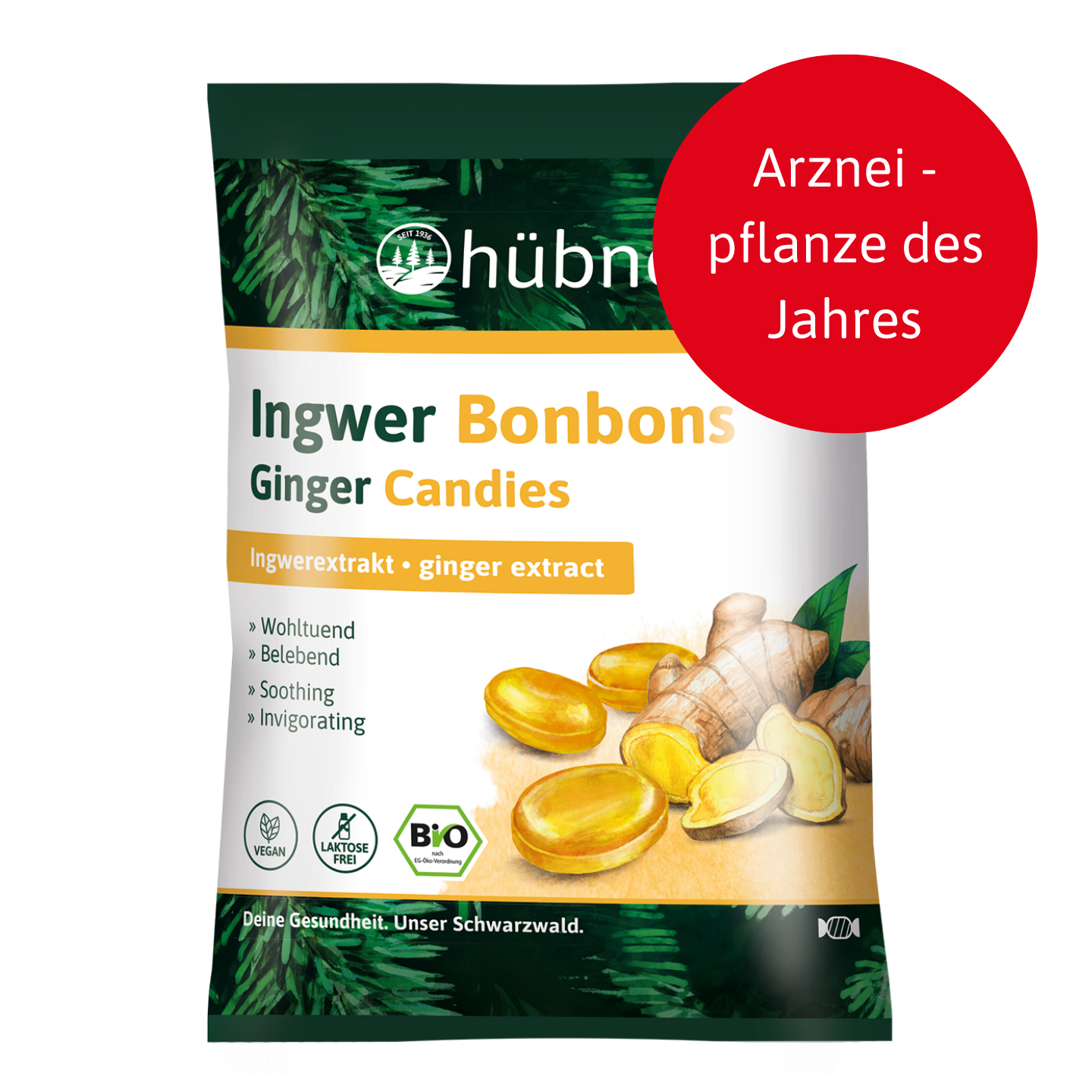 hübner® Ingwer Bonbons BIO