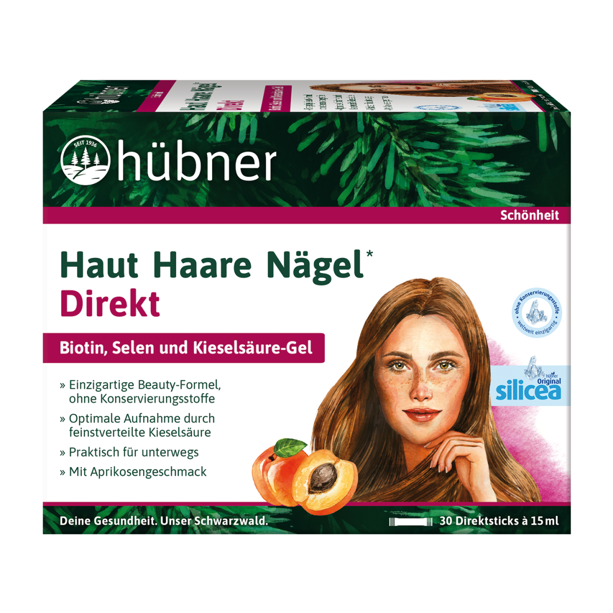 hübner® Haut Haare Nägel Direkt Aprikose links